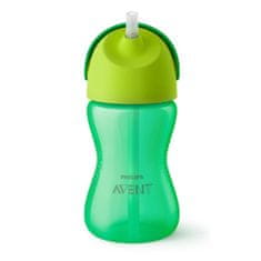 Avento Bájos itató pohár hajlékony szívószállal Avent 300 ml zöld
