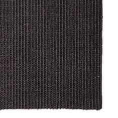 shumee fekete természetes szizálszőnyeg 66x350 cm