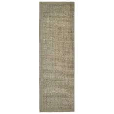 shumee tópszínű természetes szizálszőnyeg 80x250 cm