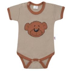 NEW BABY BrumBrum latte barna rövid ujjú baba bodysuit - 80 (9-12m)