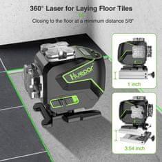 Huepar PRO12 Line Construction Laser Level Bluetooth + Remote S03DG