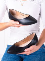 Amiatex Női balerina cipő 89667 + Nőin zokni Gatta Calzino Strech, fekete, 37