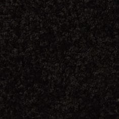 shumee 15 db fekete lépcsőszőnyeg 65 x 25 cm