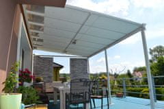 LanitPlast alumínium pergola LANITPLAST WALL 43 fehér + opal PC