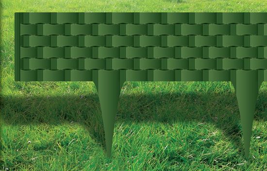 GardenPlast Gyep széle Palisade 80 cm RATTANPALISADE-zöld