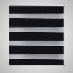 Vidaxl Zebra roló 120 x 230 cm Fekete 240220