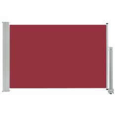 Greatstore piros kihúzható oldalsó terasz napellenző 60 x 300 cm