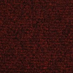 shumee 15 db piros, öntapadós lépcsőszőnyeg 65 x 21 x 4 cm