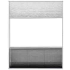 shumee pliszé ablak szúnyogháló árnyékolóval alumíniumból 80 x 100 cm 