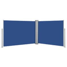 Greatstore kék behúzható oldalsó napellenző 120 x 1000 cm