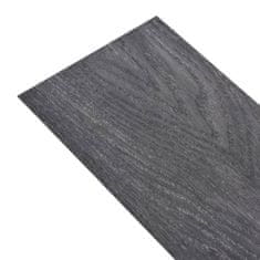 Greatstore fekete/fehér 2 mm-es öntapadó PVC padló burkolólap 5,02 m²