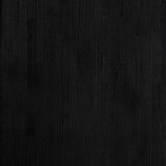 Greatstore 2 db fekete tömör fenyőfa tárolópolc 60 x 30 x 210 cm