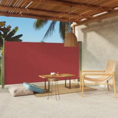 shumee piros behúzható oldalsó terasznapellenző 160 x 300 cm