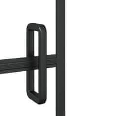 shumee fekete ESG zuhanykabin összecsukható ajtóval 100 x 140 cm