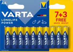 Varta akkumulátor Longlife Power elem 7+3 AA 4906121470