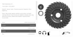 shumee TARPOL süllyesztett reszelő FI = 125 mm x 3 x 22,2 mm, UNIVERZÁLIS T-64