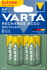 Varta Tölthető elem Recycled 5+1 AA 2100 mAh R2U 56816101476