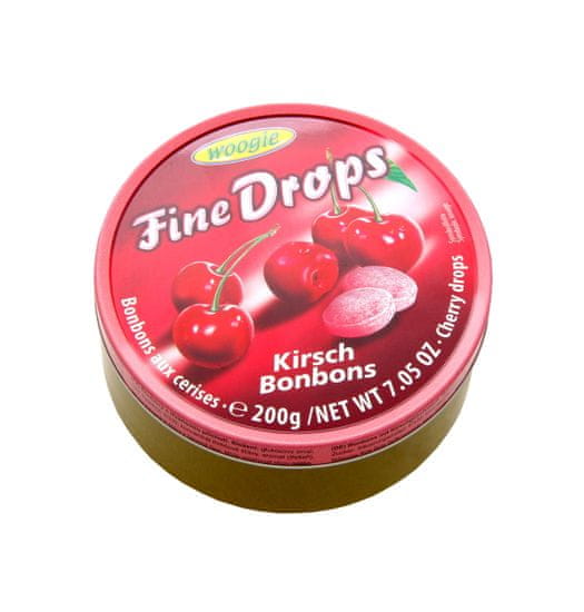 Woogie Fine Drops cseresznye ízzel 200g