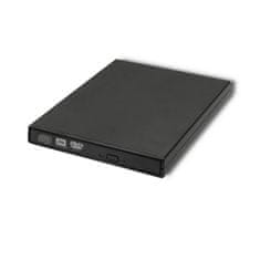 Qoltec külső DVD-RW felvevő | USB 2.0 | Fekete