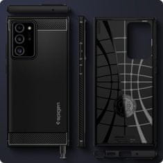 Spigen SPIGEN RUGGED ARMOR GALAXY NOTE 20 ULTRAMATTE FEKETE