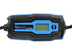 GEKO 6-12V Gyors automata akkumulátortöltő LCD 4A 120Ah