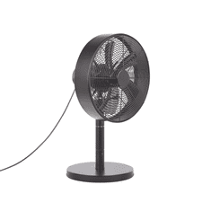 Beliani Asztali Ventilátor Fekete Színben 59 cm OUSE