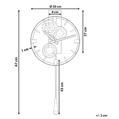 Beliani Arany Falióra Ingával ø 30 cm MARCOTE