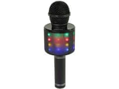 Lean-toys Vezeték nélküli USB mikrofon hangszóró hangfelvétel Karaoke modell WS-858 fekete