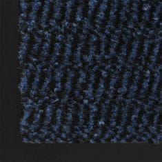 Vidaxl kék tűzött lábtörlő 60 x 180 cm 326957