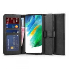 Tech-protect Wallet könyv tok Samsung Galaxy S21 FE, fekete