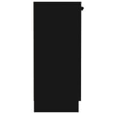 Greatstore fekete szerelt fa tálalóasztal 60 x 30 x 70 cm