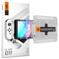 Spigen EDZETT ÜVEG SPIGEN GLAS.TR "EZ FIT" 2 CSOMAGOS NINTENDO SWITCH OLED