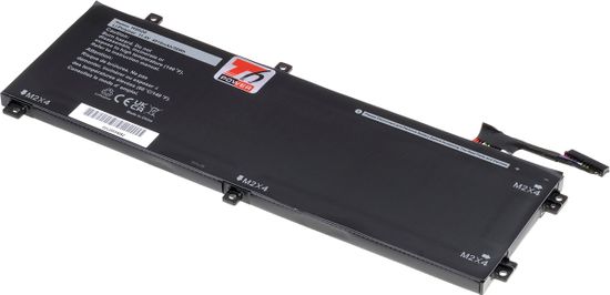 T6 power Akkumulátor Dell XPS 15 7590 készülékhez, Li-Poly, 11,4 V, 4910 mAh (56 Wh), fekete