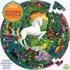 eeBoo Kerek puzzle Unicorn 500 db