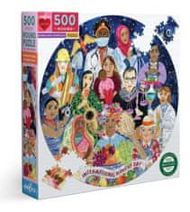 eeBoo Kerek puzzle Nemzetközi Nőnap 500 db