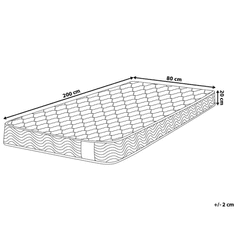 Beliani Pihentető Táskarugós Matrac Hard 80 x 200 cm BLISS