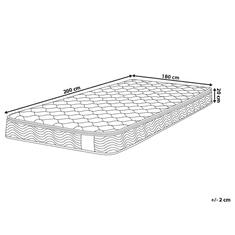 Beliani Kényelmes Kemény Táskarugós Matrac 180 x 200 cm SPLENDOUR