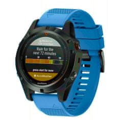 BStrap Silicone Acton szíj Garmin Fenix 5x / 6x, blue