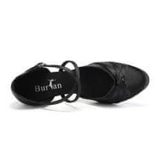 Burtan Dance Shoes Vienna standard, klasszikus tánccipő, fekete 7,5 cm, 36