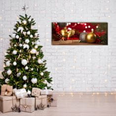 tulup.hu Akrilkép Karácsonyfa. Karácsonyi díszek 125x50 cm