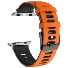 4wrist Szilikon szíj Apple Watch-hoz - Orange 42/44/45 mm
