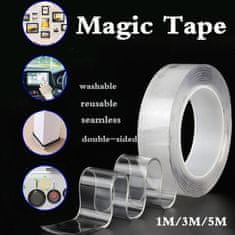 Verkgroup Kétoldalas szalag MAGIC TAPE ismételt használatra 30x100mm