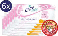 LINTEO Soft and Cream Baba Törlőkendő, 6x72 db