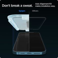 Spigen EDZETT ÜVEG SPIGEN GLAS.TR "EZ FIT" 2 CSOMAGOS IPHONE 12 PRO MAX