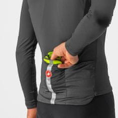 Castelli Squadra Stretch Jacket Electric Lime/Dark Gray széldzseki, sárga, 3XL