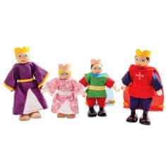 Bigjigs Toys Fa királyi család figurák