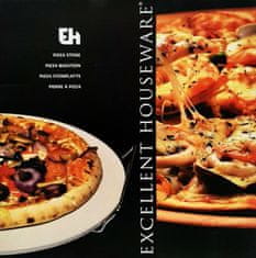 EXCELLENT Pizzakő sütőhöz vagy grillhez fogantyúval 33 cm KO-404001340