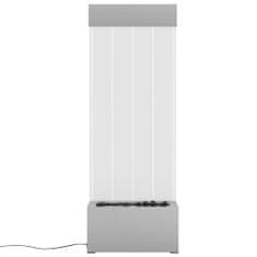 Greatstore rozsdamentes acél és akril buborékoszlop RGB LED-ekkel 110 cm