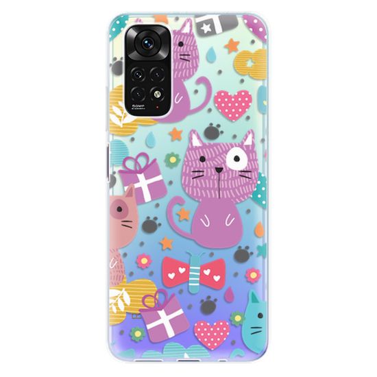 iSaprio Cat pattern 01 szilikon tok Xiaomi Redmi Note 11 / Note 11S