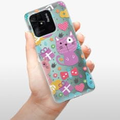 iSaprio Cat pattern 01 szilikon tok Xiaomi Redmi 10C